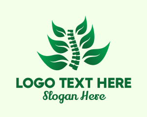 Spinal Cord - Leaf Spinal Cord logo design