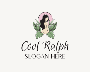 Beautiful Nude Woman logo design