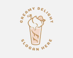 Milkshake - Retro Diner Milkshake logo design