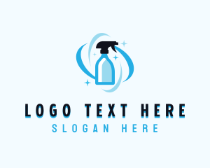 Spray - Cleaning Spray Bottle logo design