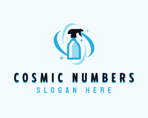 Cleaning Spray Bottle Logo