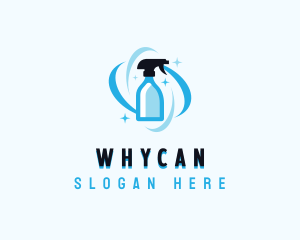 Cleaning Spray Bottle Logo