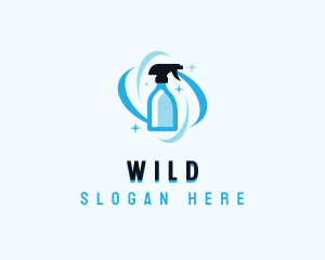 Cleaning Spray Bottle Logo