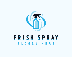 Spray - Cleaning Spray Bottle logo design