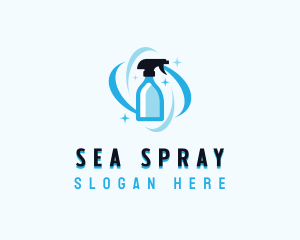 Cleaning Spray Bottle logo design