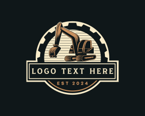 Excavator Heavy Machinery Logo