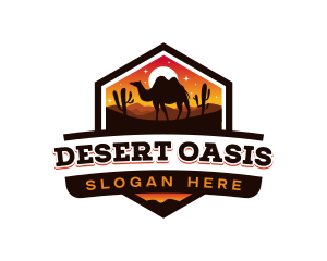 Camel - Camel Sunset Desert logo design