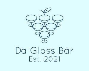 Minimalist Cocktail Drink logo design