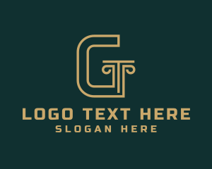 Building - Simple Structure Pillar Letter G logo design