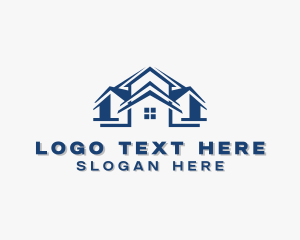 Roofing - House Builder Construction logo design