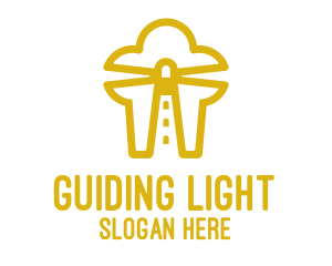 Gold Chef Lighthouse  logo design
