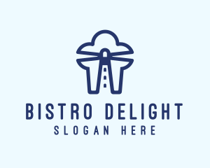 Chef Toque Lighthouse  logo design