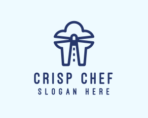 Gold Chef Lighthouse  logo design