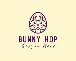 Happy Bunny Egg logo design