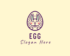 Happy Bunny Egg logo design