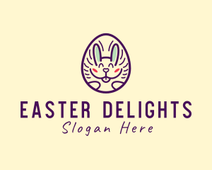 Happy Bunny Egg logo design