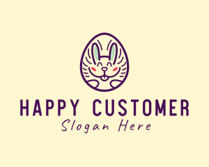 Happy Bunny Egg logo design