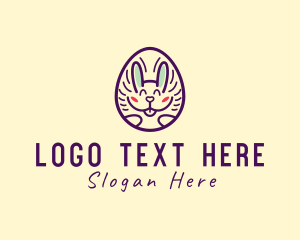 Goofy - Happy Bunny Egg logo design