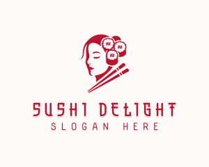 Sushi Restaurant Dining logo design