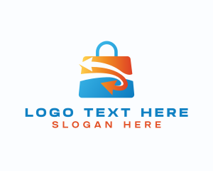 Online Shopping - Shopping Bag Retail logo design