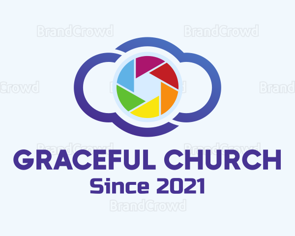 Colorful Cloud Camera Logo