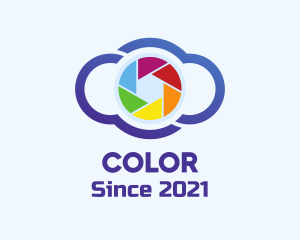 Colorful Cloud Camera logo design