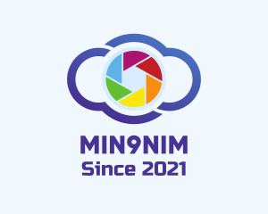 Colorful Cloud Camera logo design
