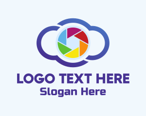Colorful Cloud Camera Logo