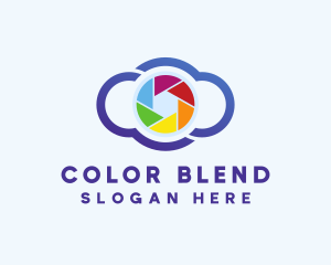 Colorful Cloud Camera logo design