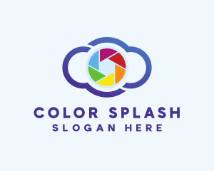 Colorful Cloud Camera logo design