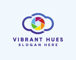 Colorful Cloud Camera logo design