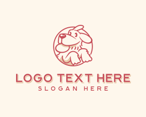 Pet Shop - Frisbee Dog Pet Play logo design
