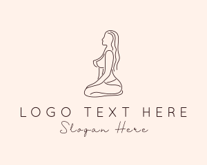 Sexy Topless Woman Logo