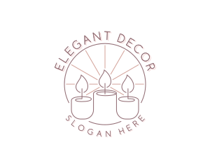 Decor - Candle Wellness Decoration logo design