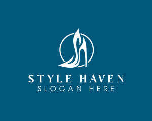 Stylish Stiletto Shoe Logo