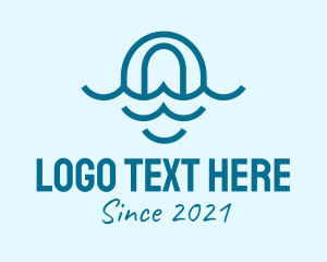Oceanic - Blue Ocean Letter O logo design