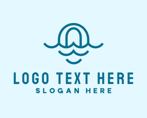 Blue Ocean Letter O Logo