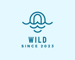 Pool - Blue Ocean Letter O logo design