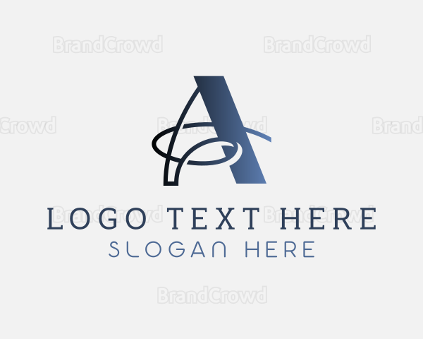 Gradient Stylish Brand Letter A Logo