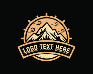 Trek - Mountain Hiker Outdoor logo design