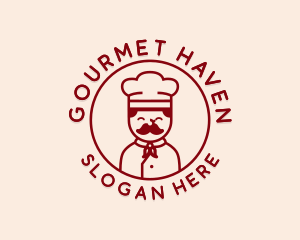 Happy Restaurant Chef logo design