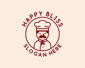 Happy Restaurant Chef logo design