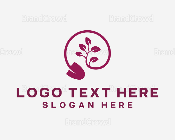 Landscaping Garden Shovel Logo