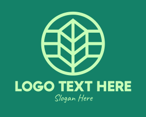 Agricultural - Green Eco Leaf logo design