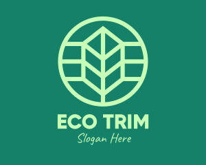 Green Eco Leaf logo design