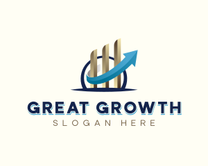 Analytics Finance Growth logo design