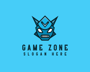 Gaming Robot Head logo design