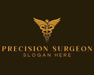 Surgeon - Medicine Caduceus Pharmacist logo design