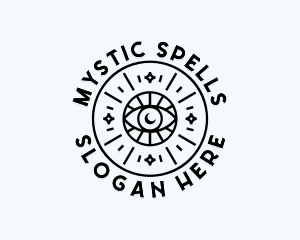 Witchcraft - Eye Holistic Bohemian logo design