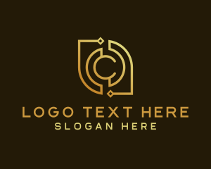 Token - Blockchain Crypto Letter C logo design